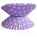 Purple Paper Cake Cup Decorative Cupcake Wrappers /  Wraps Of Personalized Gifts